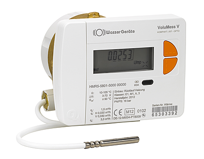 Wärmezähler VoluMess VI Komfortversion 2,5m³/3/4" Ultraschallzähler